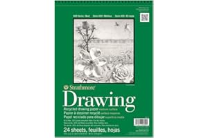 Strathmore 400 Series Recycled Drawing Pad, Medium Surface, 14"x17" Wire Bound, 24 Sheets