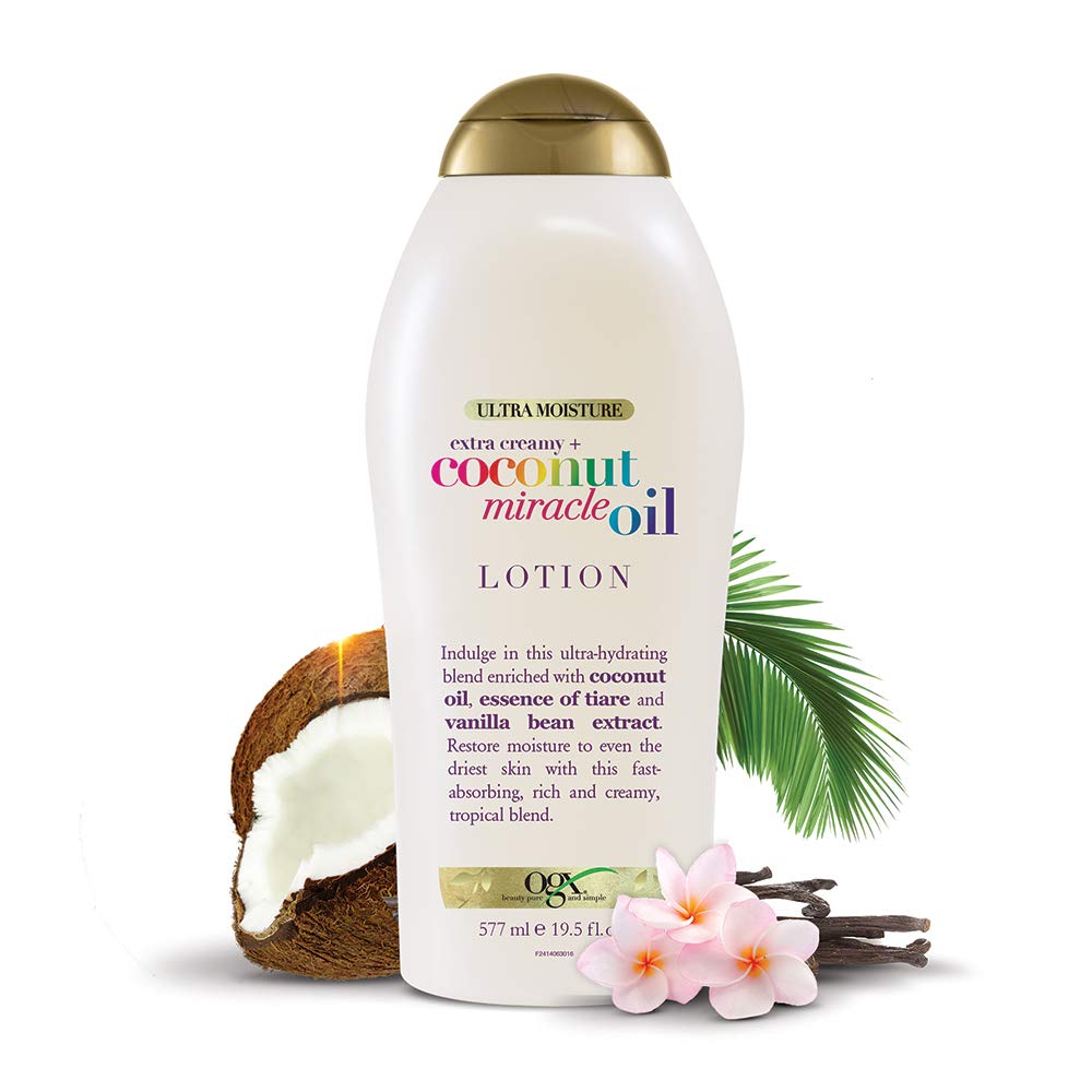 OGX Extra Creamy + Coconut Miracle Oil Ultra Moisture Lotion, 19.5 Fl Oz (Pack of 1) : Beauty