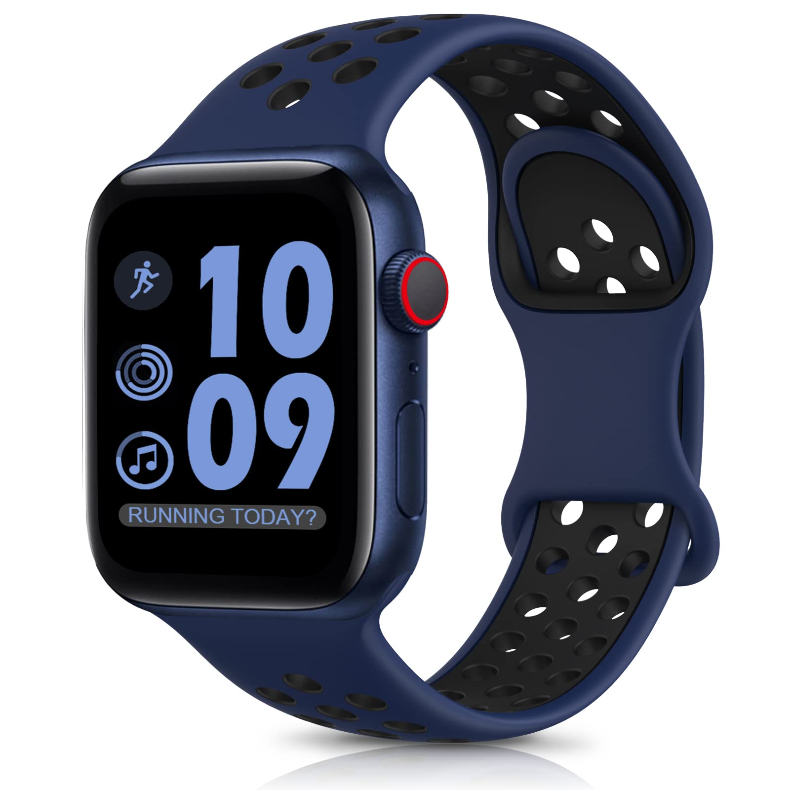 DigiHero Sport Straps Compatible with Apple Watch Straps 44mm 46mm 42mm 40mm 45mm 41mm 38mm 49mm Women Men, Breathable Soft Silicone for iWatch Series 11 10 9 8 7 6 5 4, Ultra SE 3 2 1