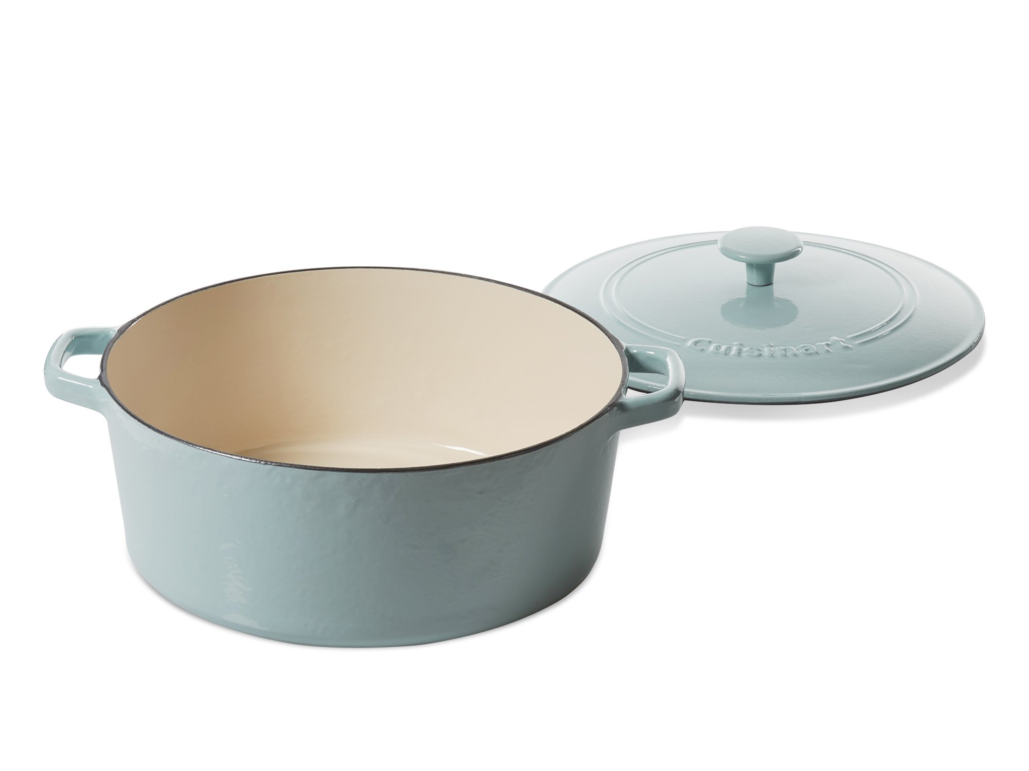 Cuisinart Casserole Cast Iron, Light Blue, 7 quart Buy Online in UAE