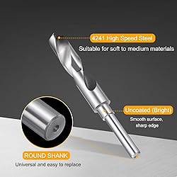 HARFINGTON 18mm Drill Bit 1/2" Reduced Shank Round