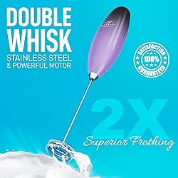 Zulay Kitchen Powerful Double Whisk Milk Frother