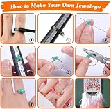 HONGTEYA 28 Colors Crystal Jewellery Making Kit 1630 Pcs Beads Tools view 4