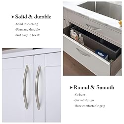 homdiy 20 Pack 5 Inch Brushed Nickel Cabinet Pulls