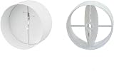 Manrose 100mm Extractor Fan Vent Back Draught Shutter 2 Flaps 1 Spring view 4