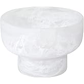 Santa Barbara Design Studio Decorative Bowls Mini Resin Pedestal Bowl, 5.75" Diameter, White