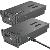 Artman 2-Pack Rechargeable New Reveal Lithium Battery Pack for Trail Camera | For Reveal Pro 3.0, X, X Ultra 3.0, X Gen 3.0, X Pro, X Gen 2.0, XB, SK Cellular Trail Camera, Upgraded LED &amp; Solar Charging