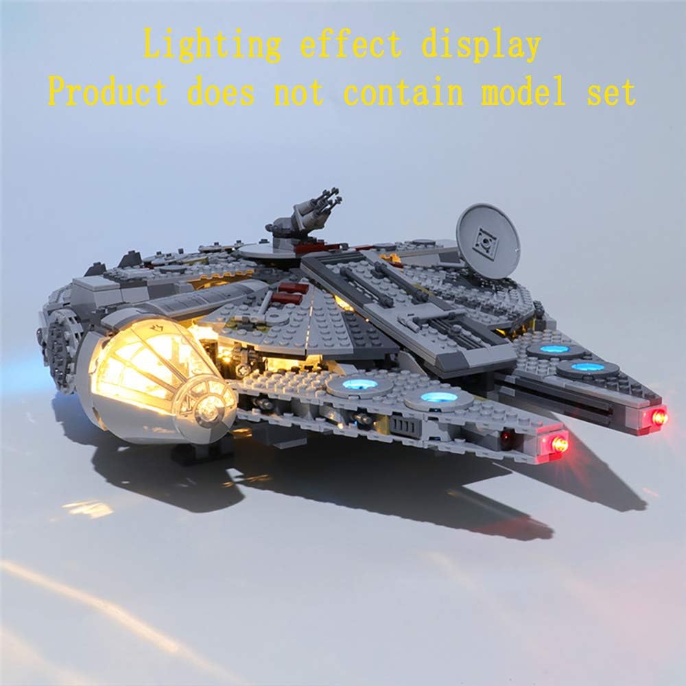 GEAMENT Light Kit Compatible with LEGO Star Wars Millennium Falcon 2019 - for 75257 Starship Model (Building Set Not Included) - Image 5