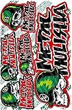 Rockstar Energy Drink Metal Mulisha Yamaha Kawasaki Motorcross Race Racing F1 Logo Sponsor Sticker Decal Skateboard Car Bike Bicycle Kid Wall Helmet Decoration Red Dm51