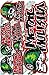 Rockstar Energy Drink Metal Mulisha Yamaha Kawasaki Motorcross Race Racing F1 Logo Sponsor Sticker Decal Skateboard Car Bike Bicycle Kid Wall Helmet Decoration Red Dm51