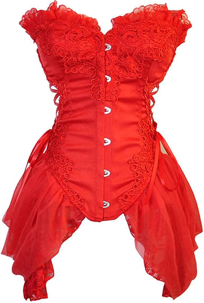 Bridal Black Satin Lace Up Overbust Corset Dress Corsage Corset Sexy