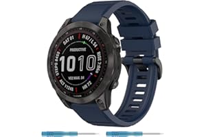 Nacorulu Compatible With Garmin Fenix 7 Sapphire Solar Band, 22mm Replacement Bands for Fenix 7 / Fenix 7 Solar/Fenix 6 / Fenix 6 Pro Solar/Fenix 6 Sapphire