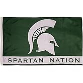 NCAA Michigan State Spartans 3 x 5 Outdoor Durable Flag with Grommets | Heavy Duty Flag & Banner for Outdoor Garden Patio | Wall Flag Indoor Decor for Room | Works with Flag Poles for Outside House