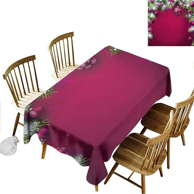 ScottDecor Christmas Christmas Rectangular Tablecloth Festive