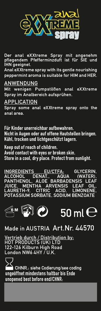 Amazon.com: Hot Exxtreme Anal Spray 50 Ml: Health & Personal Care