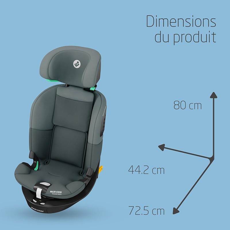 Emerald 360 S i-Size, Siège Auto ISOFIX, 40–150cm, Tonal Graphite