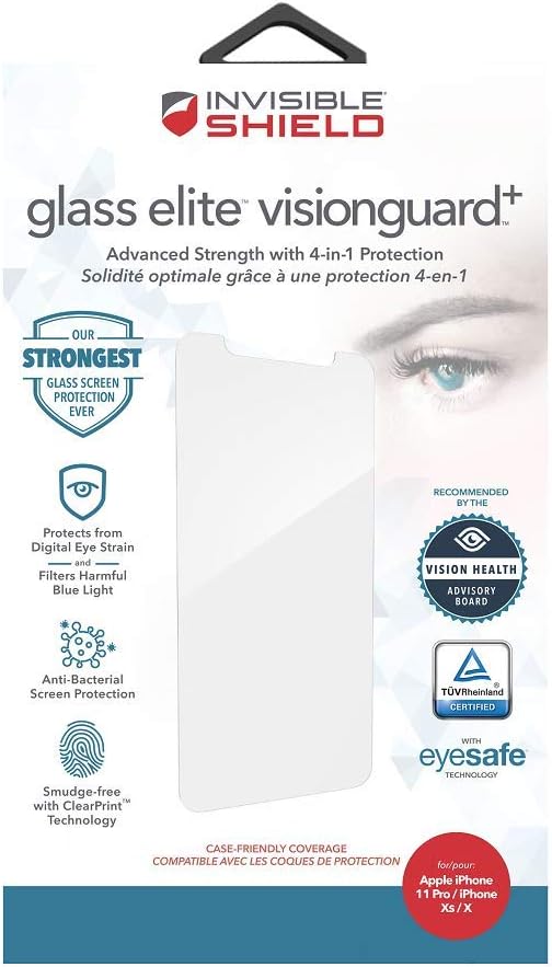 ZAGG InvisibleShield Glass Elite VisionGuard+ iPhone 11 Pro, Transparent - Image 4