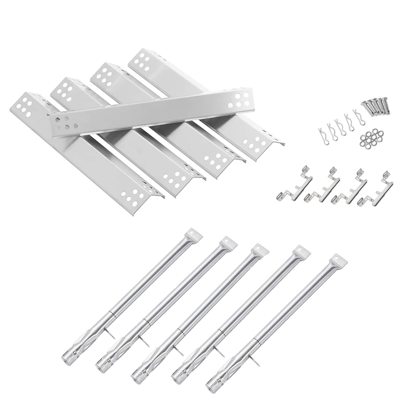 Photo 1 of GR2210601-MM-00 Flame Tamer Burner Replacement Parts for Members Mark Grill Parts 614714 16261 Member's Mark 5 Burner GR2210601-MM-00 Sam’ s Club Heat Plates Shield Grill Burner Crossover Tube Kit