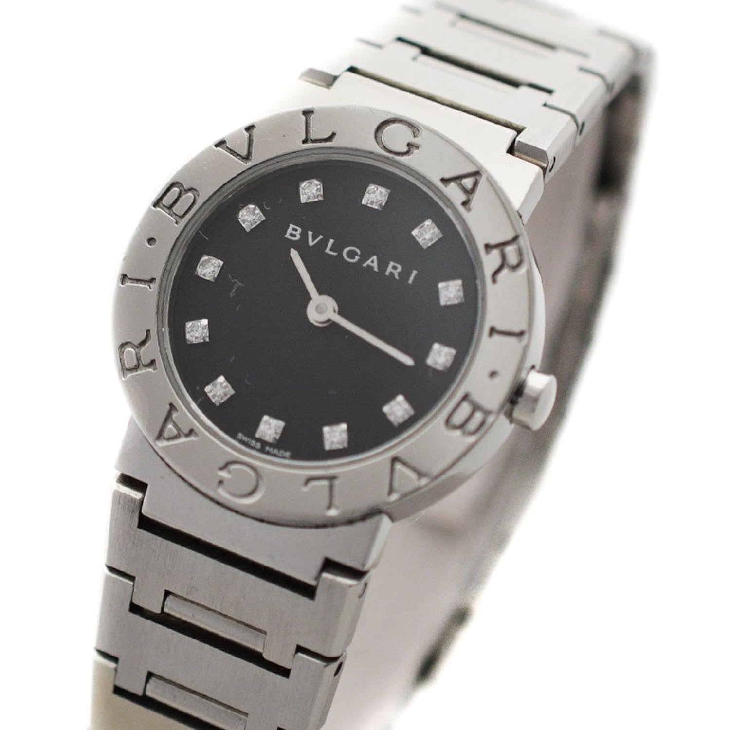 楽天市場 Bvlgari ブルガリ ブルガリブルガリ 12pダイヤ レディース 腕時計 クォーツ ダイヤモンド ブラック文字盤 シルバー 23 中古 並行輸入品 B07bhn8d4c Www Gcc Ccpf Com