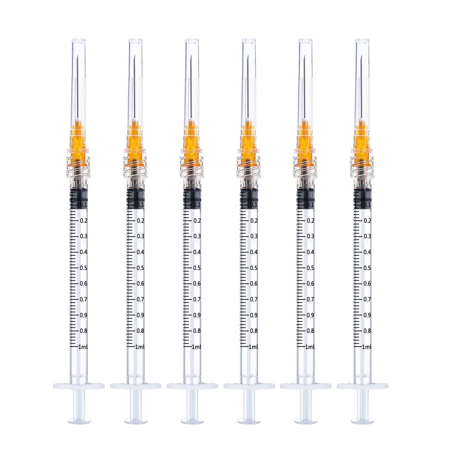 Photo 1 of 25 Pack Disposable Sterile Supplies 1ml Syringe with Needle,25Ga 1inch Needle and Syringe,Individual Package. (25)