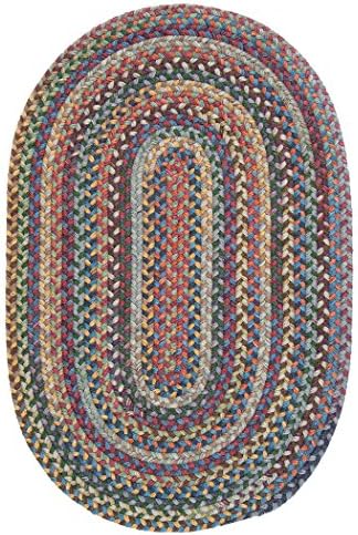 Colonial Mills Rustica Braided Rug, 3 by 5-Feet, Classic/Multicolor