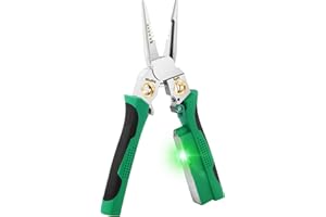 FAITIO 8 In 1 Wire Stripper, Wire Stripping Tool with Voltage Tester, Cable Cutters with Plier, Twister, Crimper, Splitting, Wire Stripper Tool for 10-18 AWG for Electrician Work