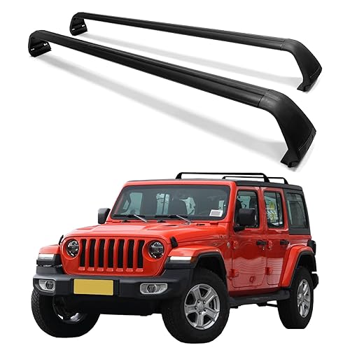 Roof Rack Cross Bars Fit for 2007-2024 Jeep Wrangler JK JL