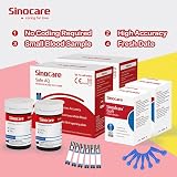 sinocare Safe AQ Blood Glucose Test Strips 100 & Lancing Devices 100 view 2