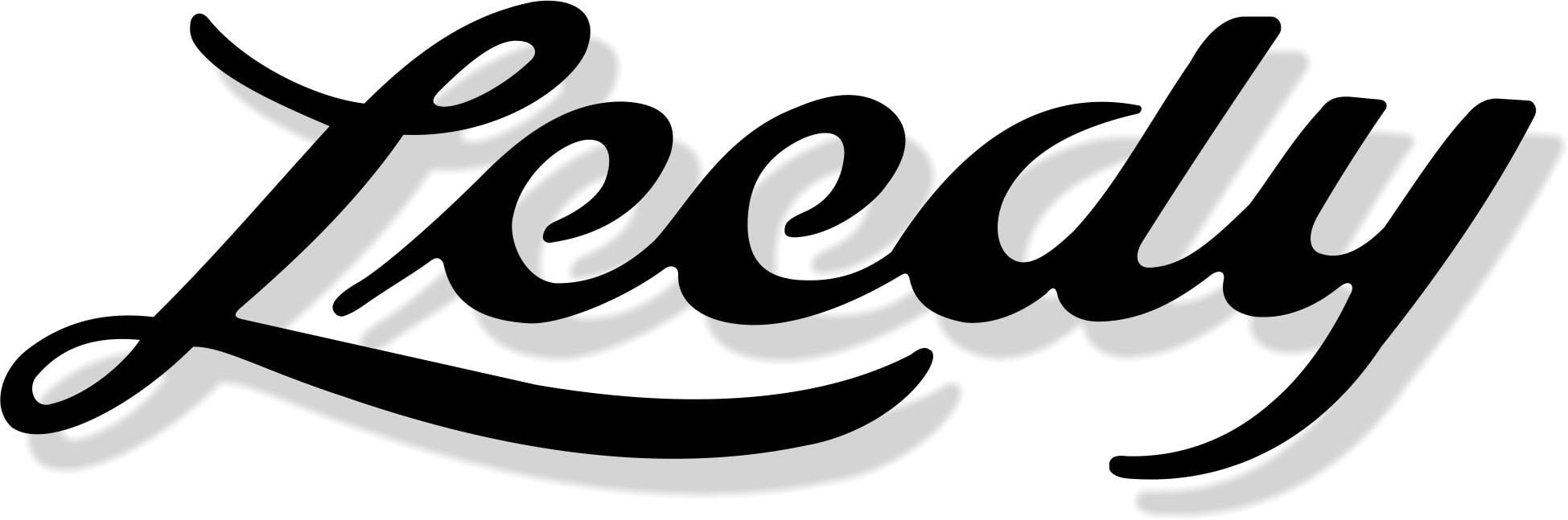 Leedy Bass Drum Decal - Black