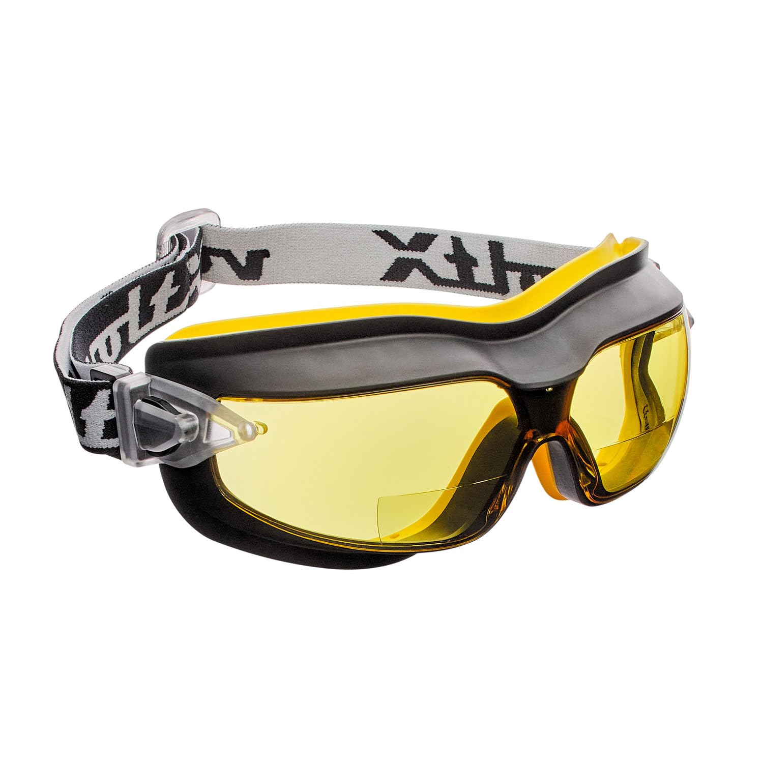 voltX GT DEFENDER Compact BIFOCAL Ventilated Safety Goggles (Yellow lens +2.0), CE EN166FT Certified, Anti fog coated. Includes Microfibre carry bag.