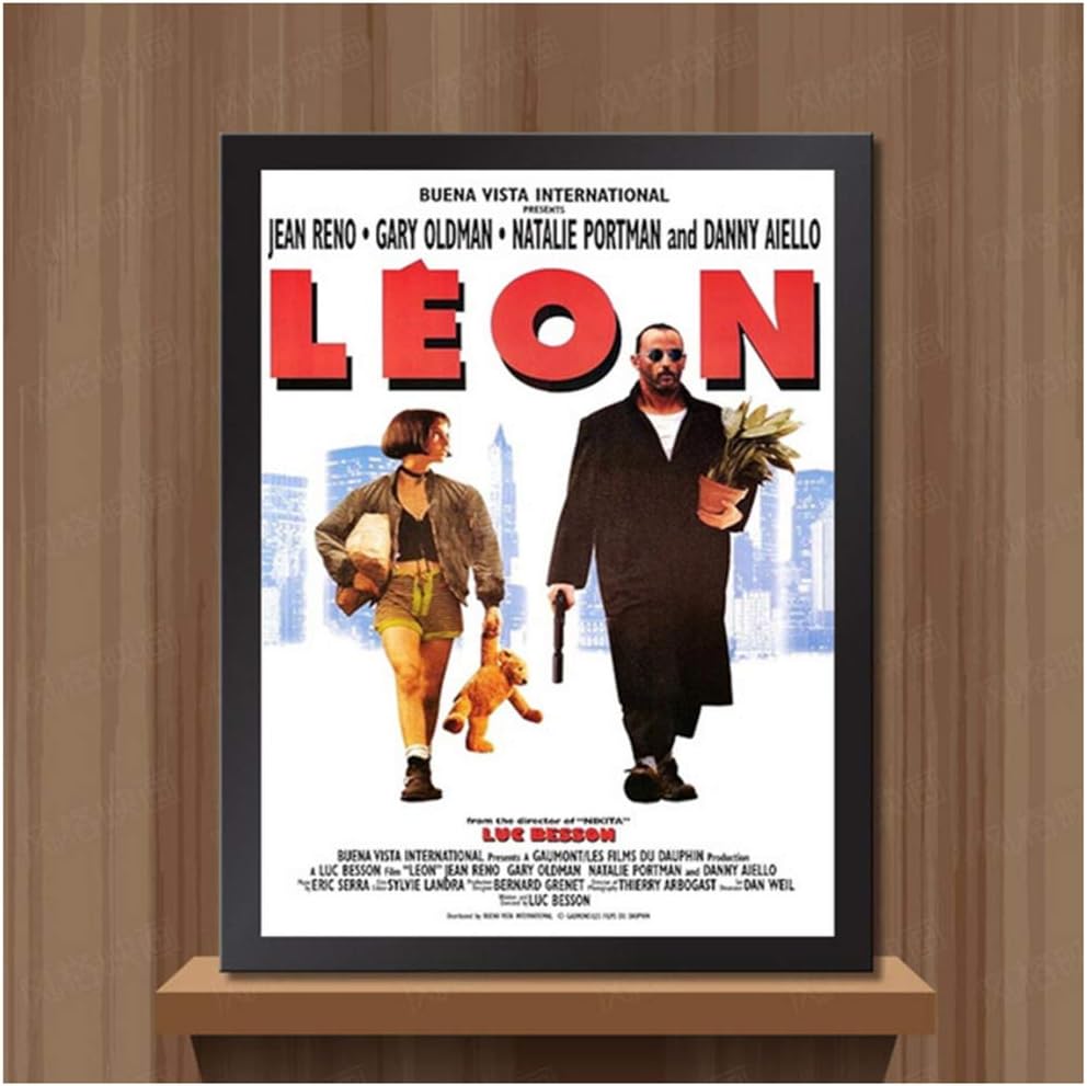 Leon The Professional Vintage Movie Poster Classic Retro Canvas Pitures For Living Room Home Decor Wall Art Wholesale 40x60cm No Frame Amazon Co Uk Kitchen Home