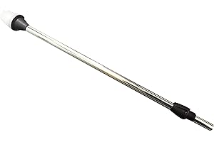 MARINE BOAT NAVIGATION ALL-ROUND STERN LIGHT 24" PLUGIN ALUMINUM POLE WARM WHITE