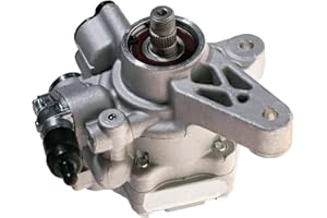 KEYOOG New Power Steering Pump 21-5267 (For L4 1.7L) Compatible With 2001 2002 2003 2004 2005 Honda Civic/Acura EL (Replaces OE# 96-5267 N990-0652 56110-PLA-013 56110PLA023RM)