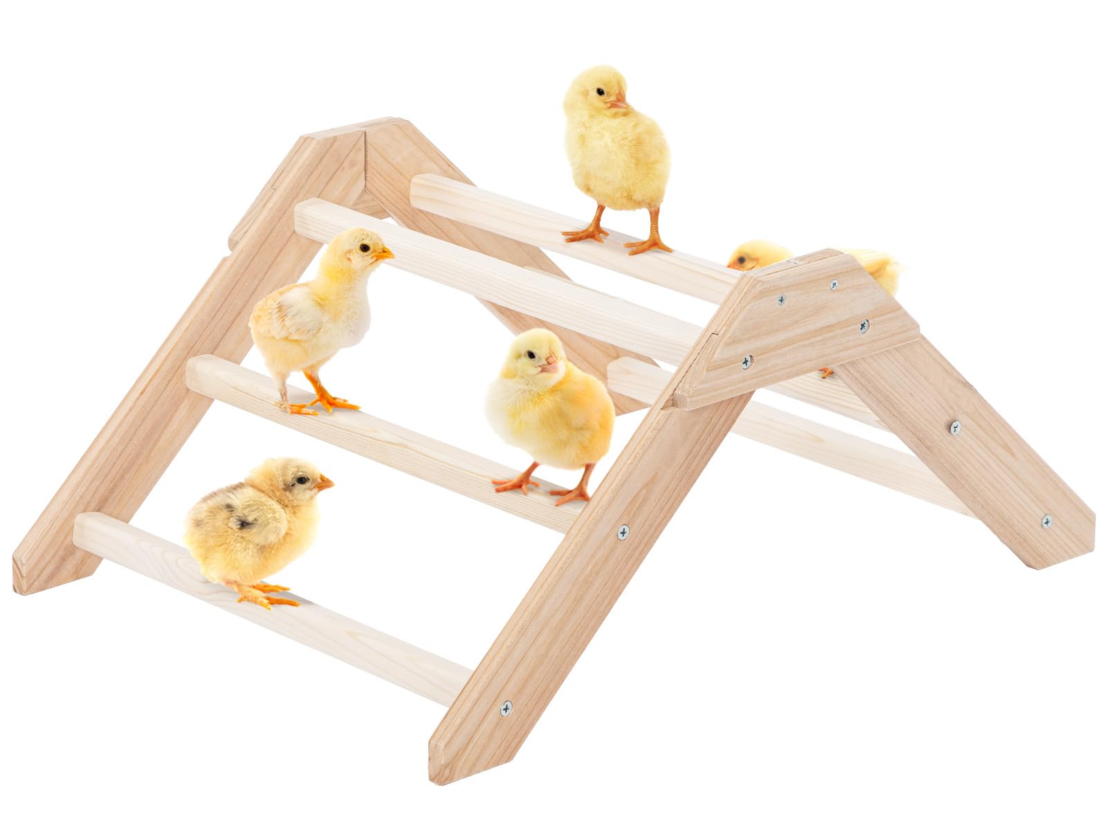 Photo 1 of PETSFIT Chick Perch Prevent Rotation Design, Strong Wooden Chicken Roosting Bar, Easy to Assemble and Clean, Fun Toys for Chick Indoor/Outdoor Use