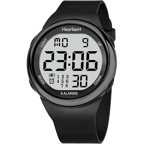 Amazon.com: e-vibra Vibrating Alarm Watch Silent Medical Reminder Watch -  with Timer and 15 Daily Alarms (Black) : Clothing, Shoes & Jewelry