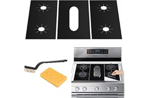 ItsNio Stove Covers Gas Stove Top Burner Covers, Extra Long 32" Wide Protectors for Samsung Gas Range Stove Mat, Reusable Non-Stick Washable Stove Covers Heat Resistant Protectors(3Pack)
