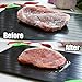 Novinex Defrosting Tray, Ultimate Rapid Thaw For Frozen Foods, Thicker & Larger Thawing Tray For Meat Chicken Fish, Dishwasher Defrost Board, Non-Stick DeFrosting Mat With Silicone Corners, Black