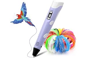 LIHUACHEN 3D Pen with 265 Feet 27 Colors PLA Filament Refills,3D Printing Pen Compatible PLA & ABS,Perfect Arts Crafts Gift f