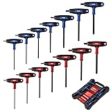 XOOL 14PCS T Handle Allen Wrench Set, Metric & SAE