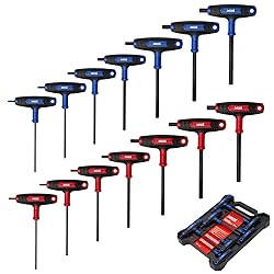 XOOL 14PCS T Handle Allen Wrench Set, Metric & SAE