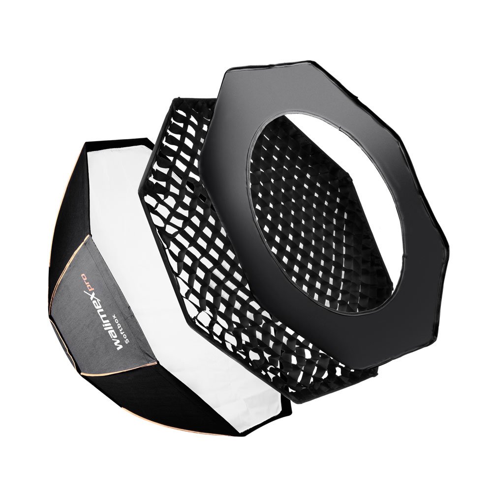 walimex pro Ø60 Aurora/Bowens Octagon Softbox PLUS - Orange Line