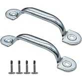 Xadnitu Garage Door Bottom Lift Handle for Most Gate Handles Replacement, Heavy Duty Door Pull Handle for Garage Outdoor Closet (2 Pack)