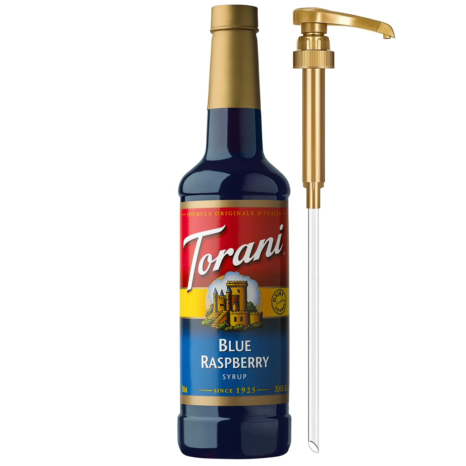 Torani Blue Raspberry Syrup for Drinks, Flavoring