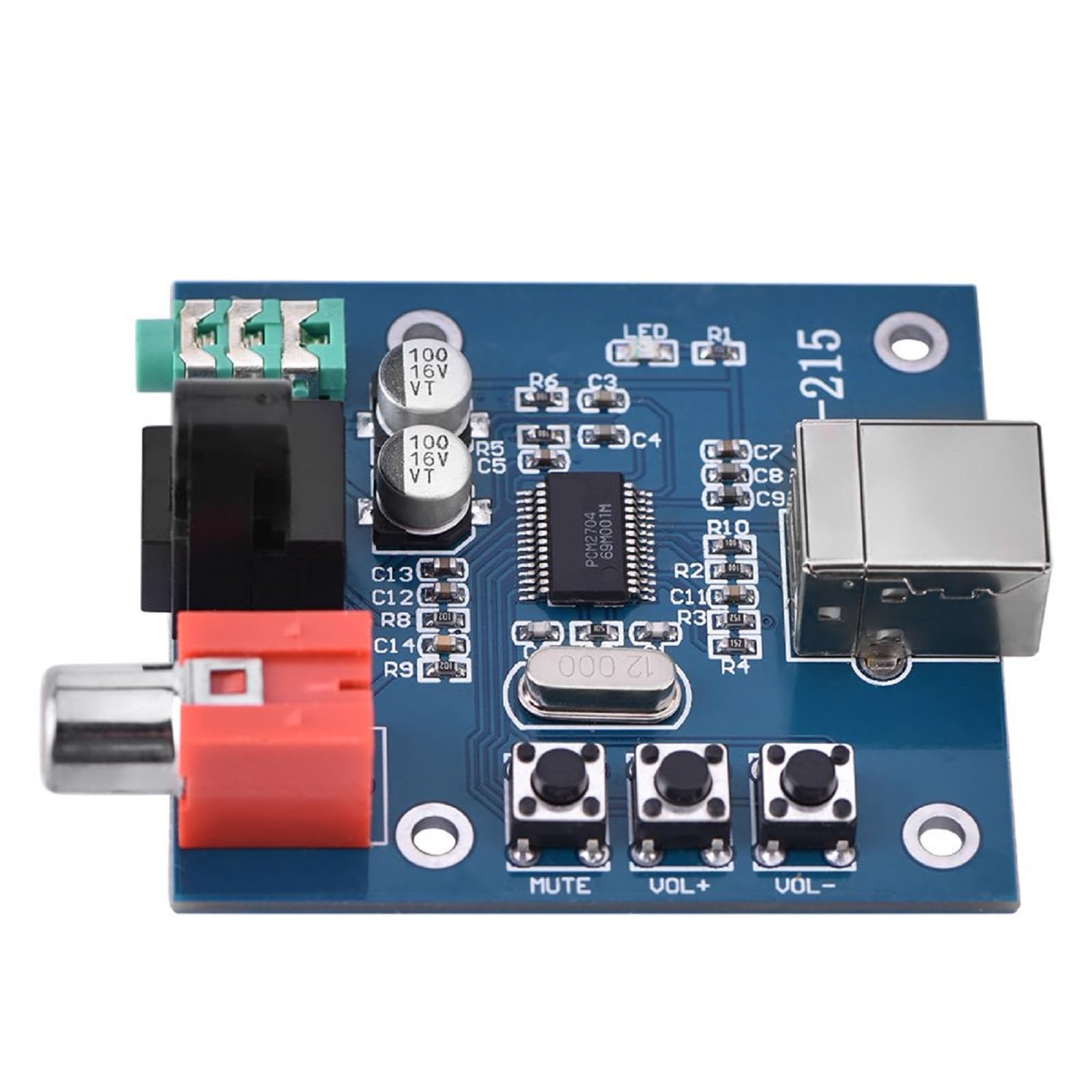 Socobeta PCM2704 Decoder Board External HiFi Sound Card Portable USB Decoder Board 3.5mm Analog Output F/PC