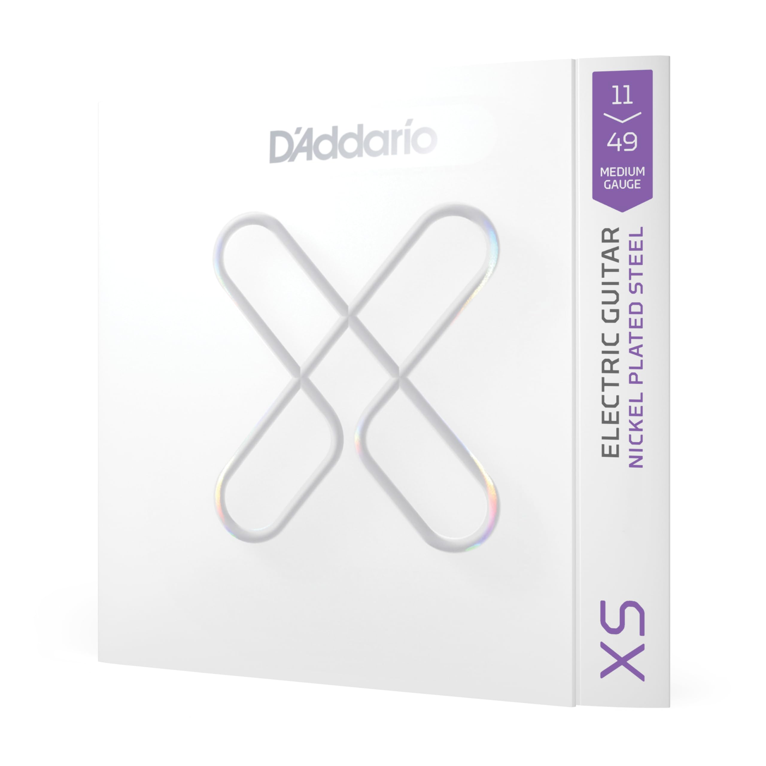 D'Addario Guitar Strings - XS Coated Electric Guitar Strings - Extended Lifespan for 6 String Guitars - XSE1149 - Medium, 11-49 - 1 Set