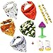 Premium Baby Bandana Drool Bibs for Girls and Boys 10-Pack Gift Set for Drooling and Teething,Baby Pacifier Clips+Baby Anti Slip Socks+Baby Natural Teething Toy+E-Book!