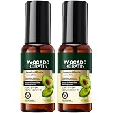 Avocado Keratin Hair Oil,Nourishing Ultra-Smooth Hair Oil with Organic Avocado Oil and Keratin,Non-greasy Texture,Smooth Glossy Hairs,Care Dry &amp; Damaged Hair-60ML (2 Pack)