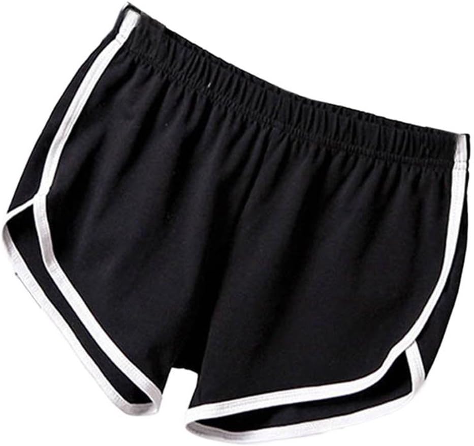 Women Casual Loose Cotton Elastic Waist Yoga Sports Running Short Pants