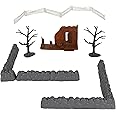 BMC CTS Estate Ruins Destroyed Mansion - 13pc Plastic Figure Playset Accessories