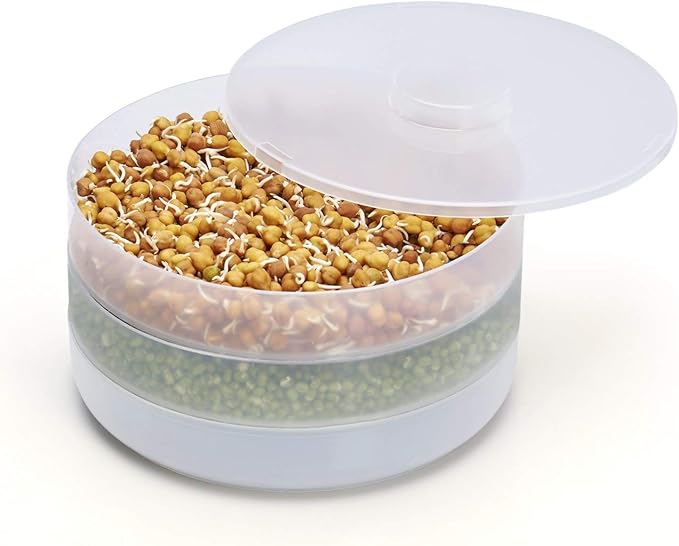Buy SHOPIFY Hygienic Sprout Maker Box with 3 Container, Sprout Maker Jar, Plastic Sprout Maker
